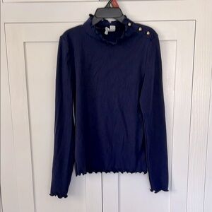 Janie and Jack Navy Long Sleeve Tee